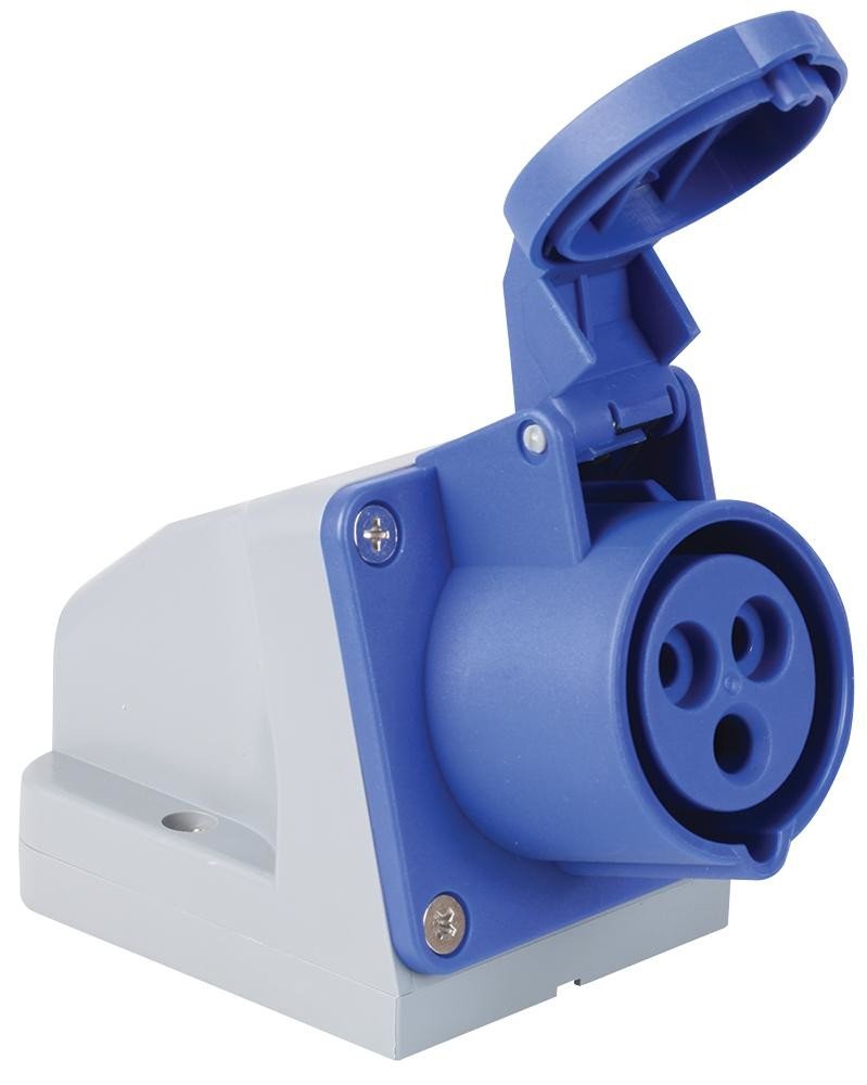 Honeywell K9201 Blu Skt Sur Sin 250V 16A 2P+E Ip44 Blue