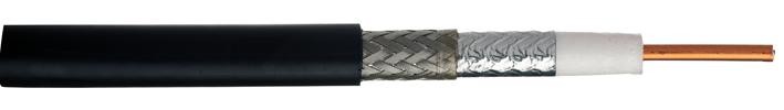 Webro 510400-Blk-100 Coaxial Cable Web 400 Black 100M