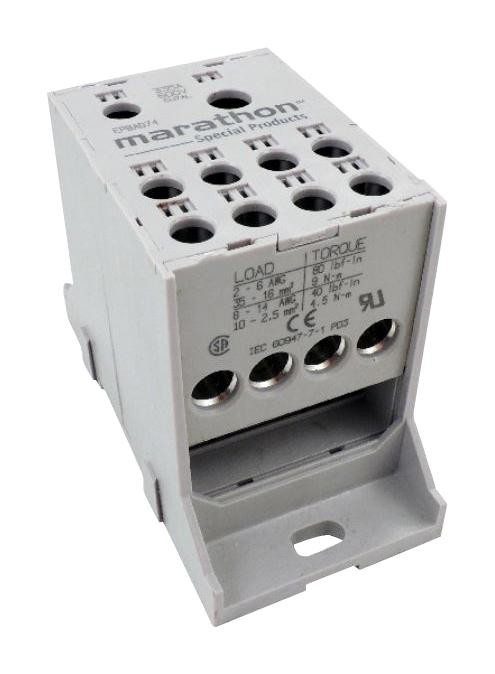 Marathon Special Products Epbcp74 Tb, Power Distribution, 1P, 2Awg