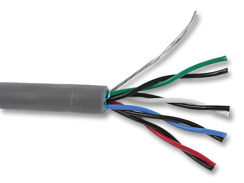 Alpha Wire 5474L Sl005 Cable, 24Awg, Lszh, 4 Pair, 30.5M