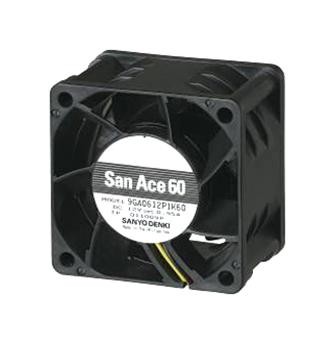 Sanyo Denki 9Ga0612P1K03 Dc Axial Fan, 53Cu.ft/min, Ball, 60Mm