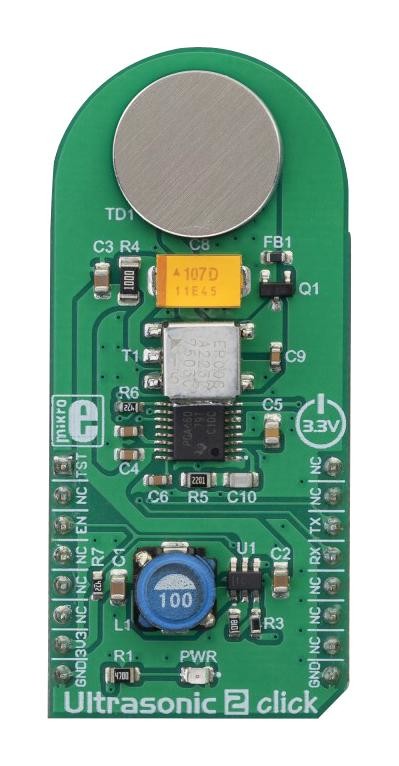 Mikroelektronika Mikroe-3302 Ultrasonic 2 Click Board