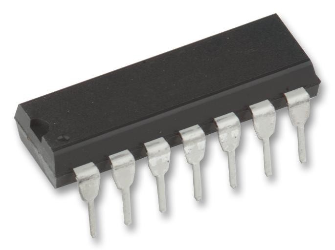 Microchip Mcp6004-I/p. Ic, Op Amp, Quad, 1.8V, 1Mhz, 14Dip