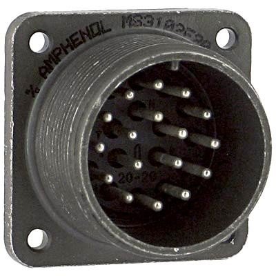Amphenol Industrial Ms3102E20-29P. Circular Connector, Receptacle, Size 20, 17 Position, Box
