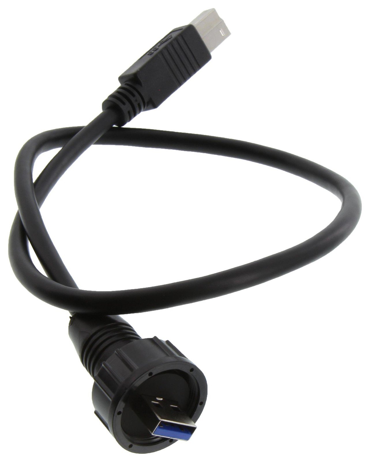 L-Com U3A00016-05M Usb Cable, 3.0 A Plug-B Plug, 19.7