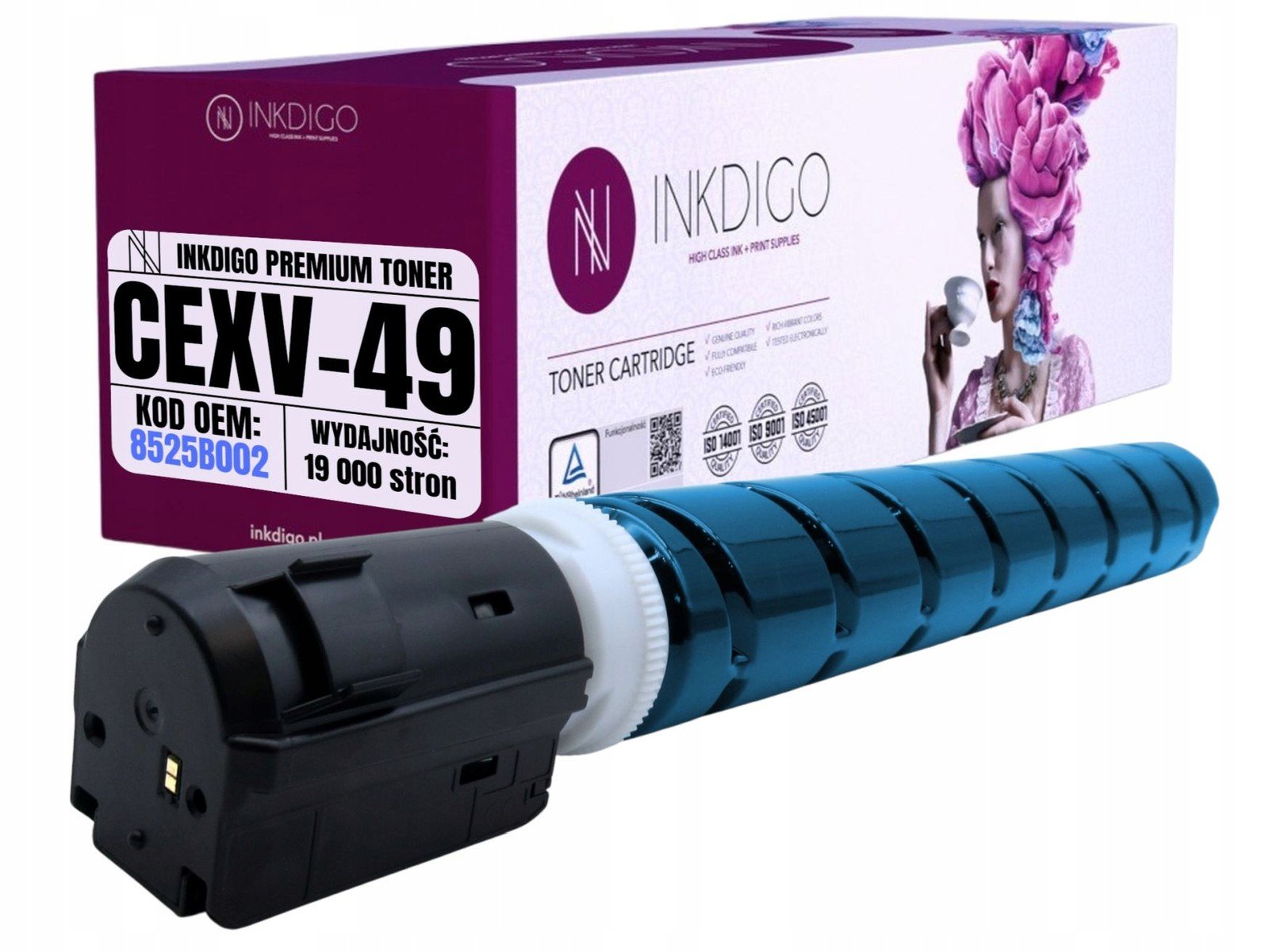 Toner náhradní CEXV49C pro tiskárny Canon Ir Advance DX C 3720 3725 3730