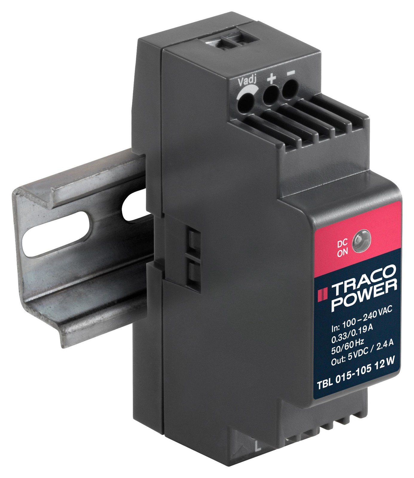 Traco Power Tbl 015-124. Power Supply, 24V, 15W