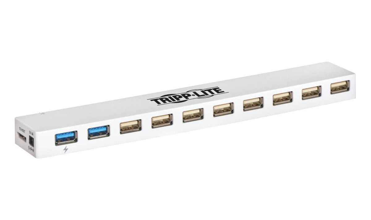 Eaton Tripp Lite U360-010C-2X3 Usb Hub, 10-Port, Bus Powered/adapter