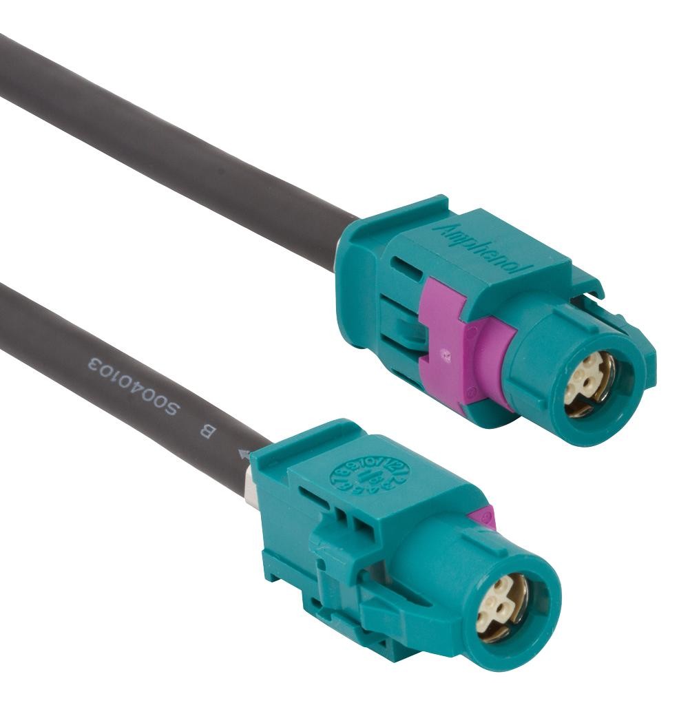 Amphenol Rf Hsdsjzsjz11-19. Hsd Straight Jack To Hsd Straight Jack On Hsd-S0040103 Cable, Pin 1234 To 4321, 2.0 Meters