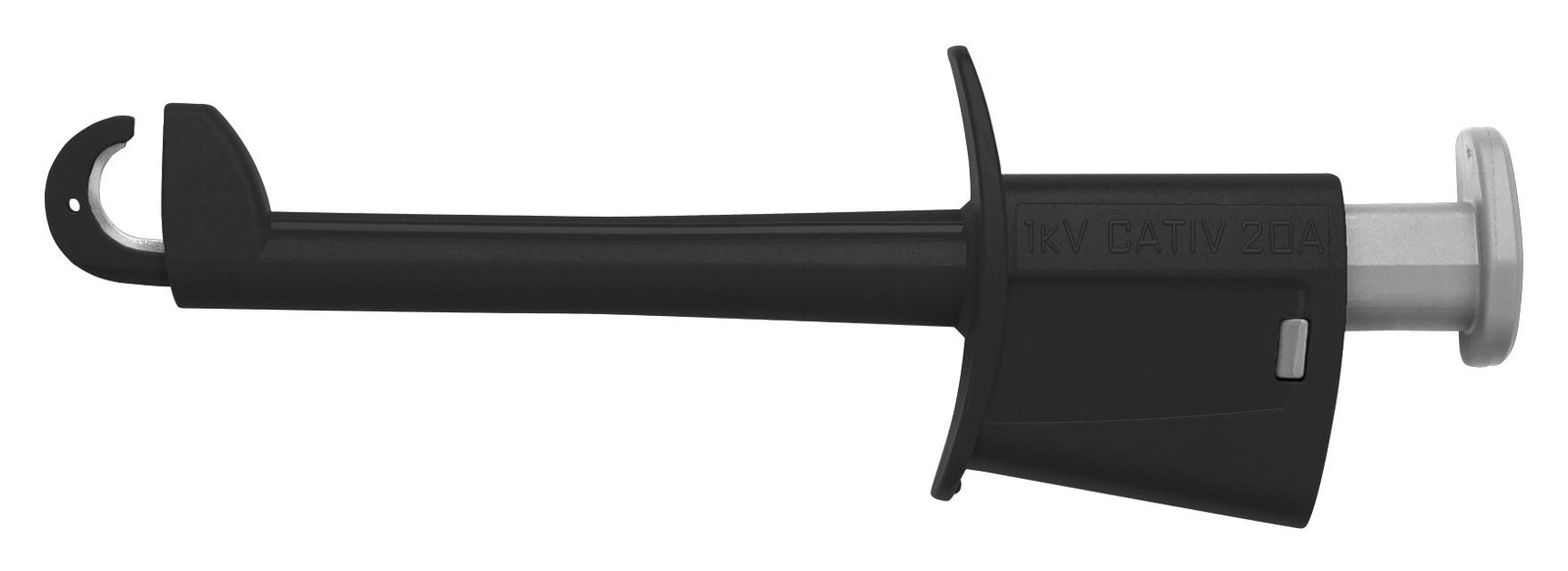 Schutzinger Skps 8341 Ni / Sw Safety Hook Clip, 4Mm Test Probe, Black