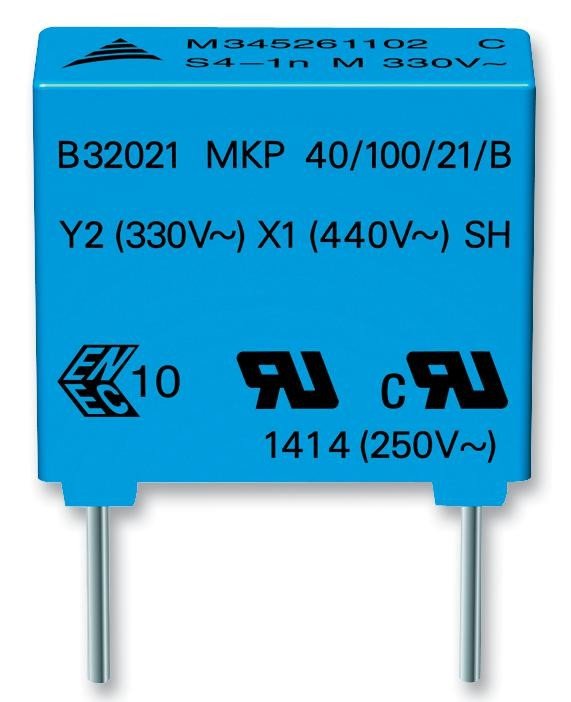 Epcos B32021A3222M000 Cap, 2200Pf, 20%, Pp