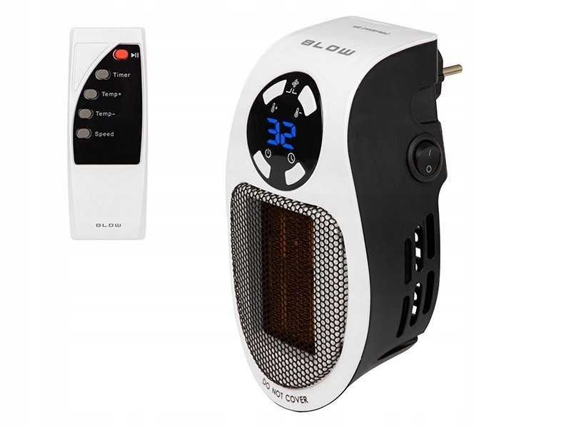 44-118# Zásuvný termoventilátor blow fh-a31 bílý lcd dálkové ovládání