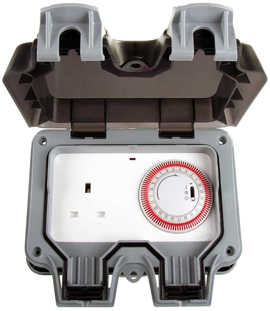 Bg Electrical Wp23Tm24-01 Ip66 Timer Controlled Skt Outdoor 1G 13A