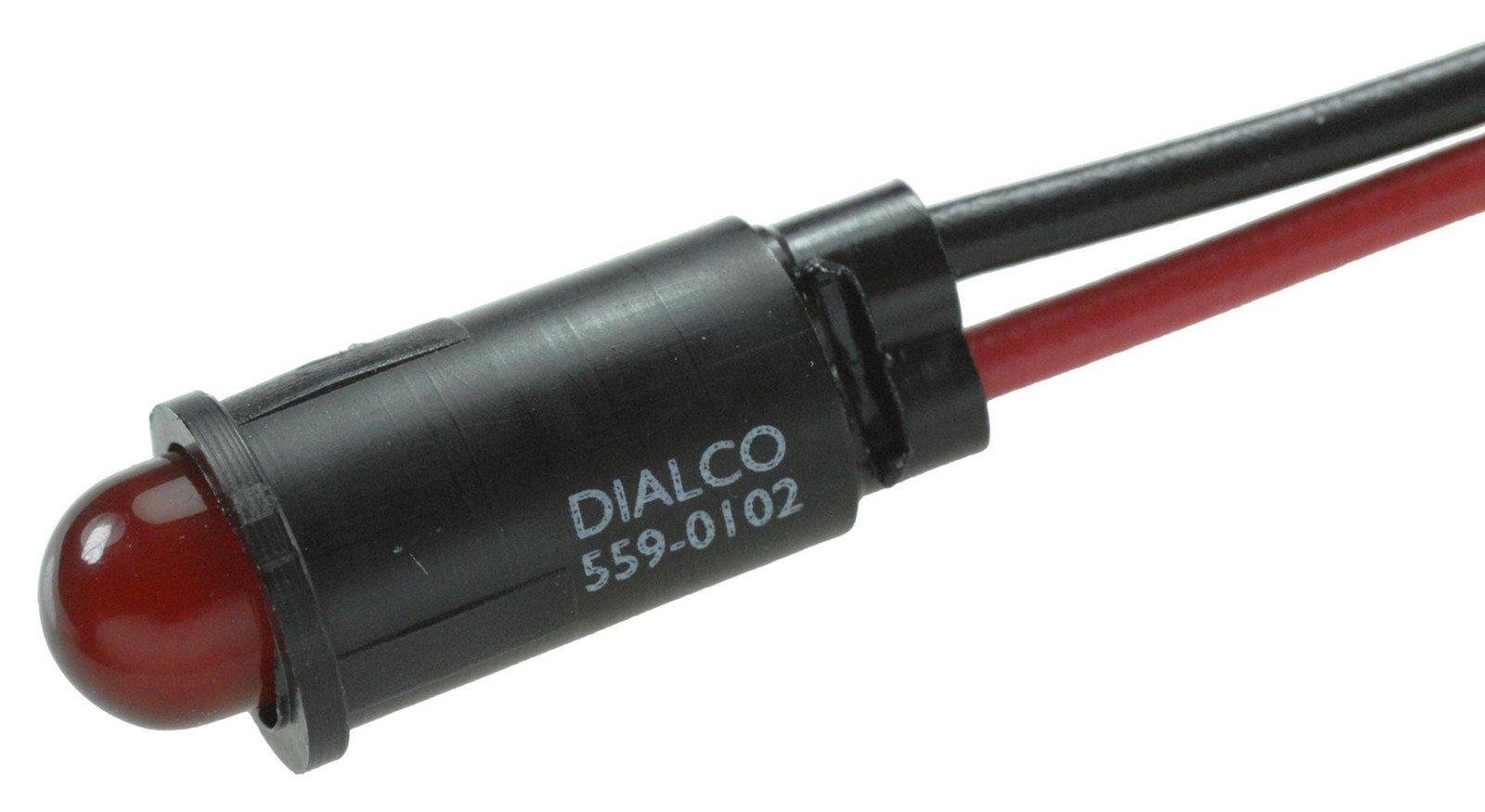 Dialight 559-0102-007F Panel Indicator, Red, 6.35Mm, 5Vdc