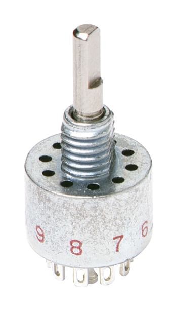 C&k Components Ma05L1Nzgd Rotary Switch, 1P, 0.25A, 28V, 36Deg