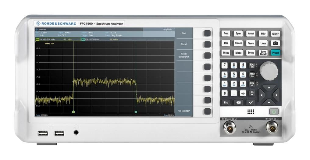 Rohde & Schwarz Fpc-Com2 Spectrum Analyzer, Bench, 5Khz-3Ghz.