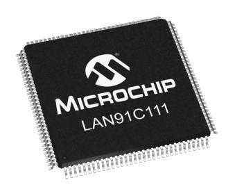 Microchip Lan91C111-Nu Controller, Enet, Mac+Phy, 128Tqfp