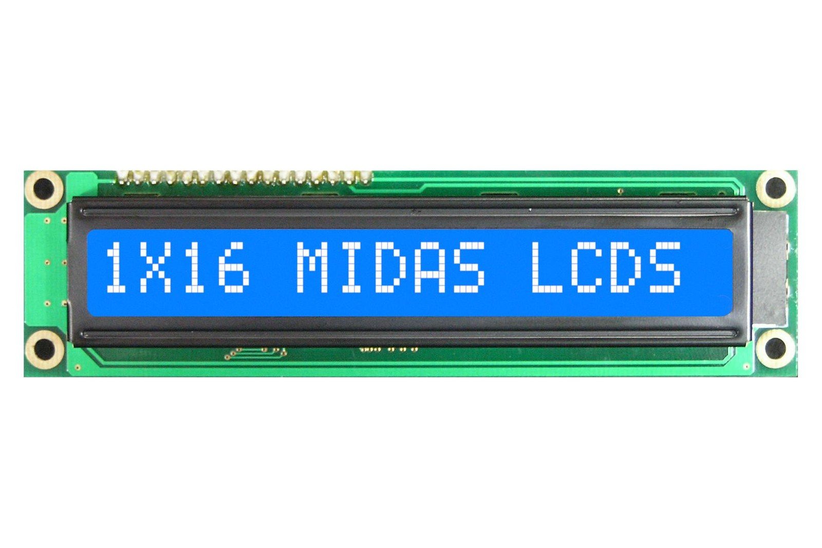 Midas Displays Mc11608A6Wk1-Bnmlw Alphanumeric Display, Stn, 8.06Mm, Cob