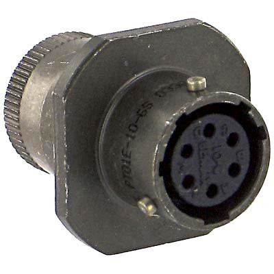 Amphenol Industrial Pt01E-10-6S(Sr) Circular Connector, Receptacle, 6 Position, Cable