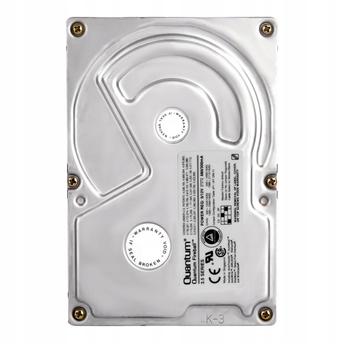 Quantum Fireball 1,2GB 5,4K 128KB Scsi 50-PIN 3,5'' FB12S012