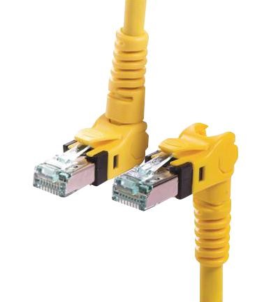 Harting 09488547745200 Patch Cord, Rj45 Plug-Plug, Yel, 65.6Ft