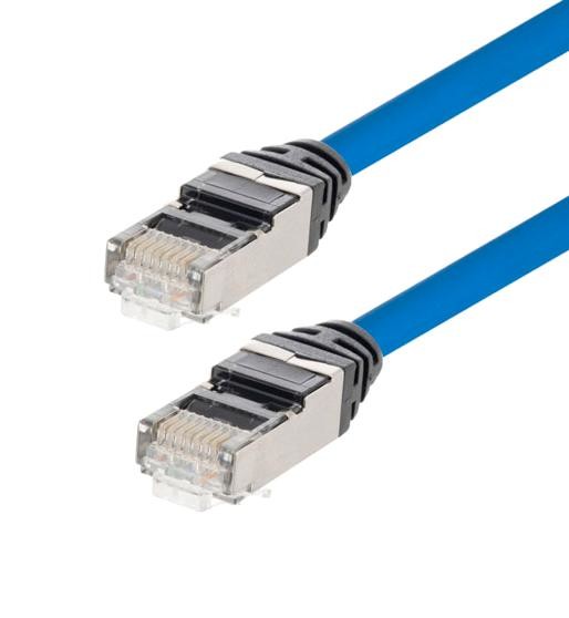 L-Com Trd628Ap-Blu-14 Patch Cord, Rj45 Plug-Plug, Cat6A, 14Ft