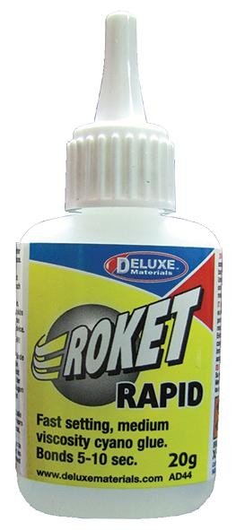 Deluxe Ad44 Fast Superglue, Roket Rapid, 20G