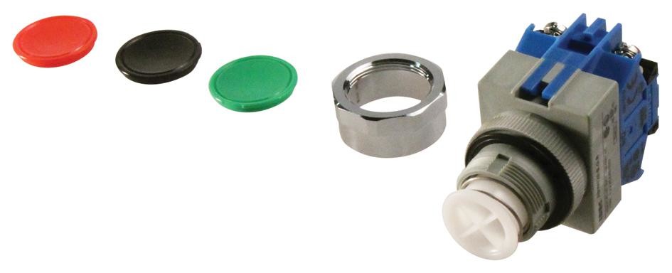 Idec Abw120-Bgr Switch, Industrial Pushbutton, 22Mm