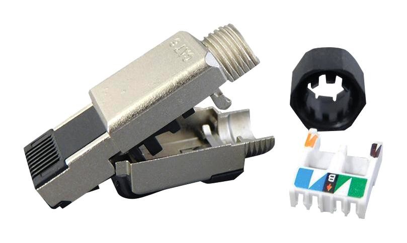 Stewart Connector Ss-39300-001 Rj45 Conn, Plug, 8P8C, 1Port, Cat6