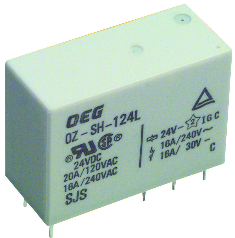 Oeg - Te Connectivity Oz-Ss-112Lm1 Relay, Spst-No, 240Vac, 24Vdc, 16A