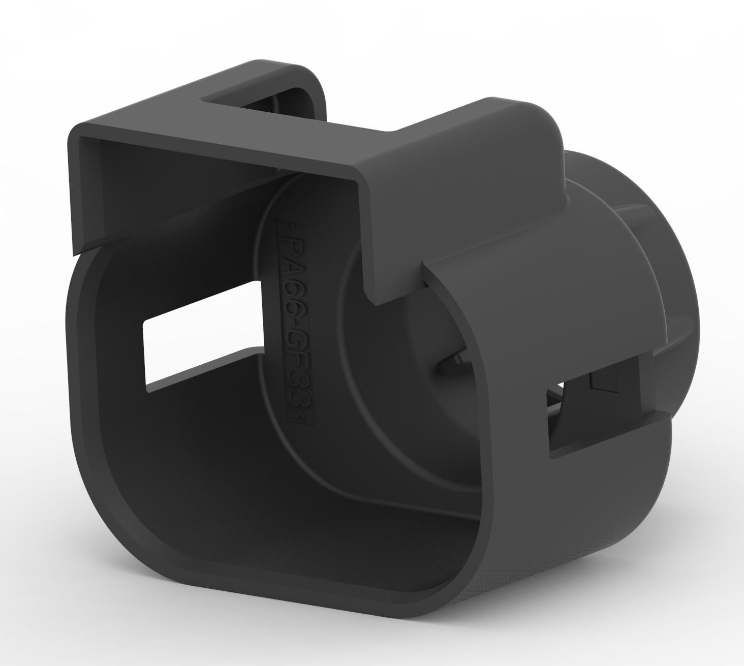 Te Connectivity 2103013-2 Cable Seal Retainer, Size 2, Pa, Black