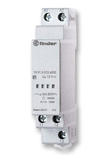 Finder 199190124000 Power Relay Module, Spdt, 16A, 12Vdc