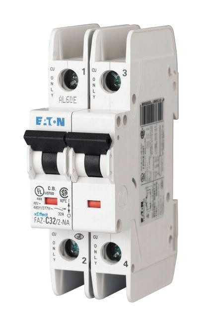 Eaton Moeller Faz-C20/2-Na Mcb, 20A, C-Type, Dp, Ul489