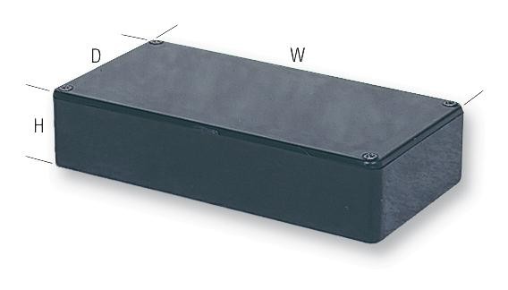 Multicomp Pro T4 Box, Abs, Black, 111X57X22Mm