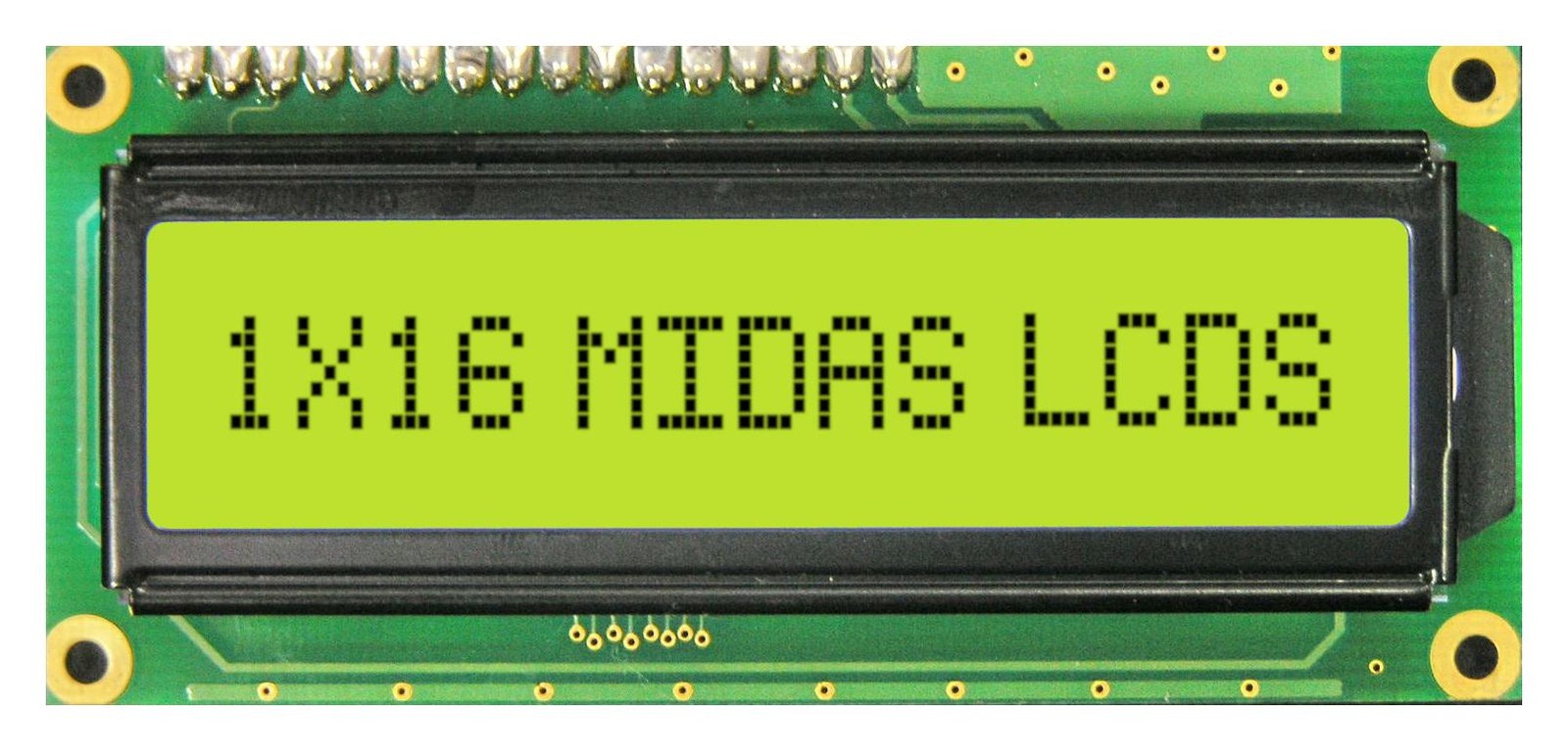 Midas Displays Mc11606A6Wr2-Sptly Alphanumeric Display, Stn, 6.56Mm, Cob