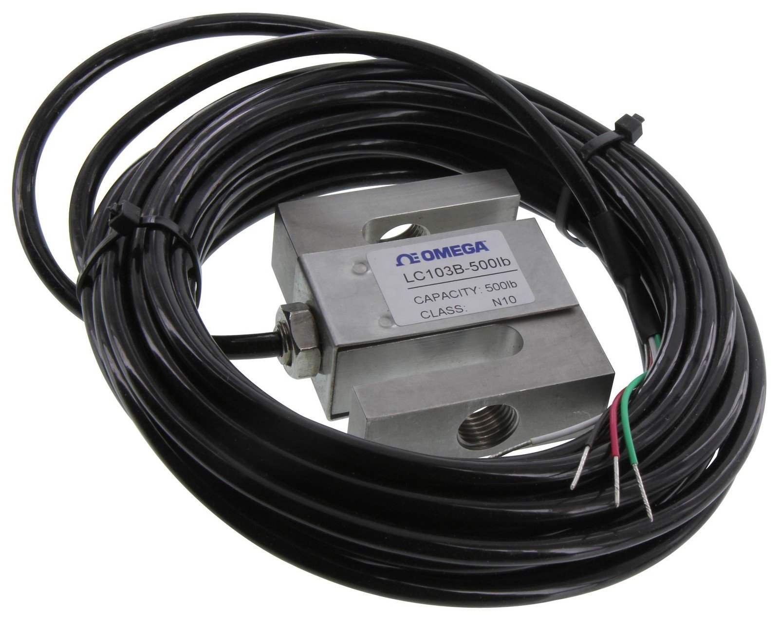 Omega Lc103B-500 S Beam Load Cell, 500Lb, 12Vdc