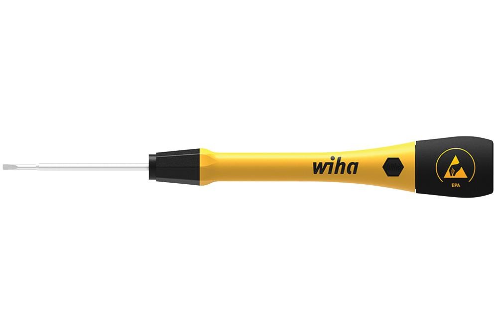 Wiha 43669 Screwdriver, Slot, 1.5Mm, 134Mm, Esd