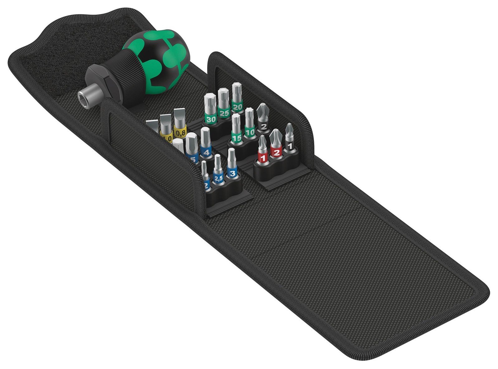 Wera Kraftform Kompakt Stubby 1 Stubby Screwdriver Set, 19Pc