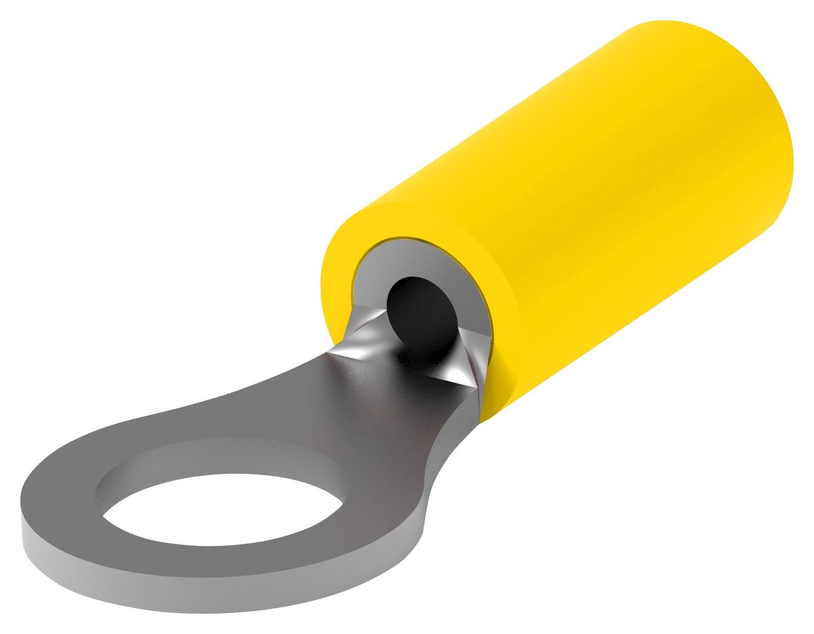 Amp - Te Connectivity 2-323912-1 Terminal, Ring Tongue, #2, Yel, 22Awg