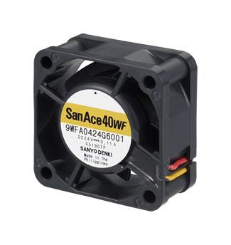 Sanyo Denki 9Wfa0424G6001 Axial Fan, 40Mm, 24Vdc, 10.9Cfm, 48Dba