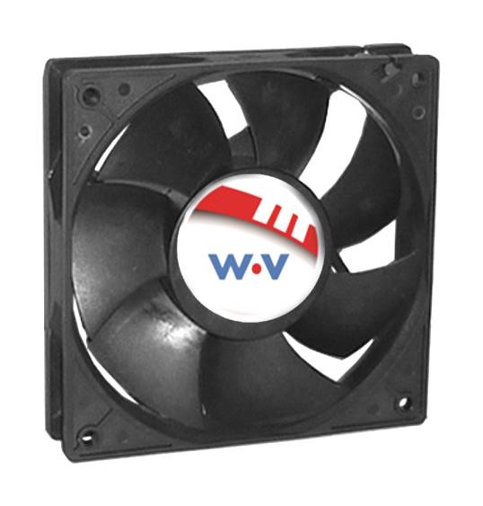 Wakefield Thermal Dc1202512V2B-2T0 Axial Fan, 120Mm, 12Vdc, 121.1Cfm, 52Dba