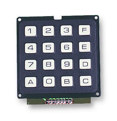 Eoz Eco.16250.06 Keypad, 4X4 Matrix, 0.02A, 24V, Plastic