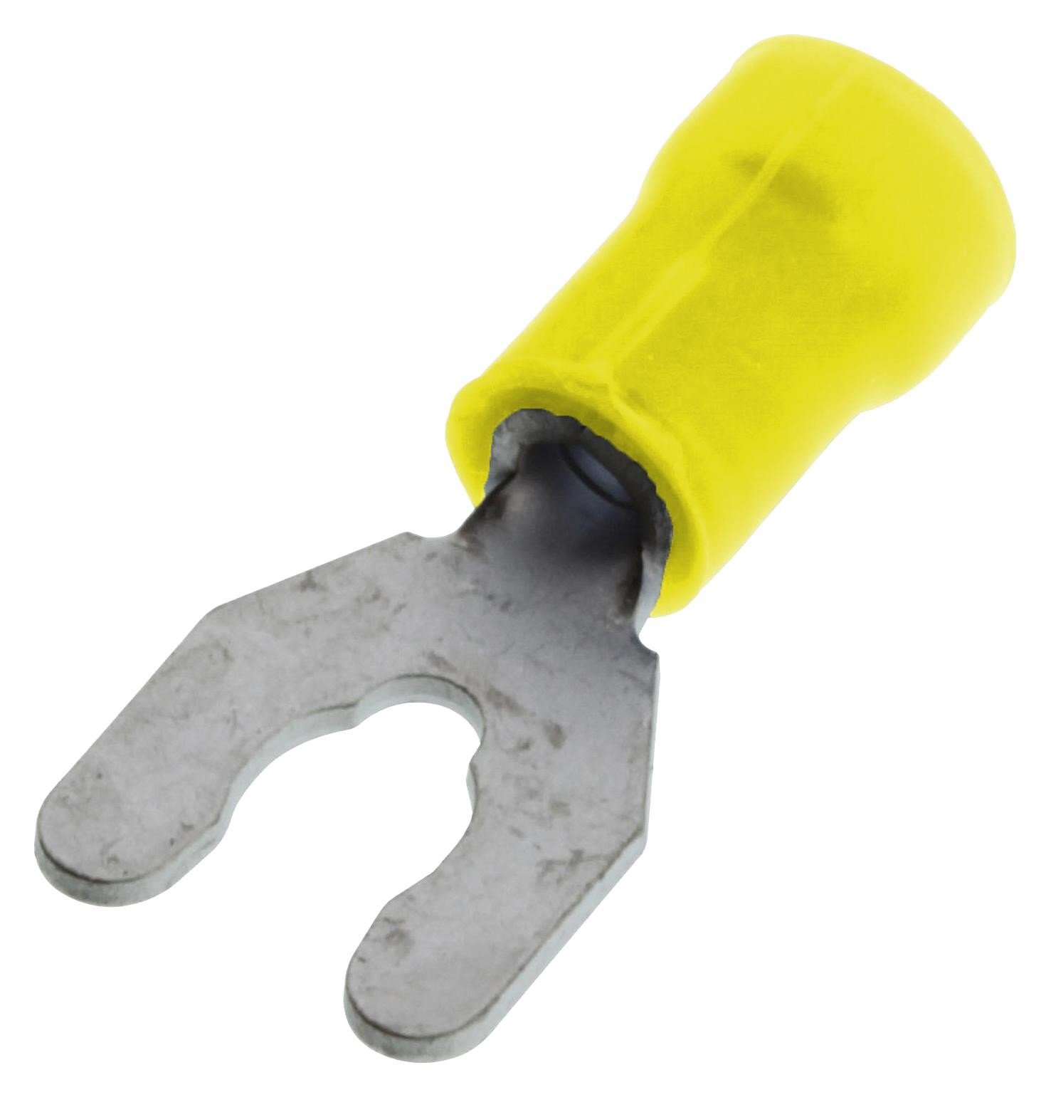 Amp - Te Connectivity 52963-1 Terminal, Spring Spade, #10, Yellow