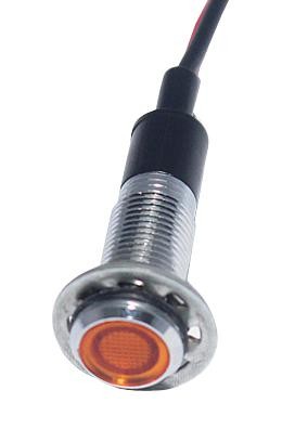 Mallory Fl1M-8Fw-1-Y220V Led Yel 8Mm Nut 220Vac/dc Ul Stk Â£