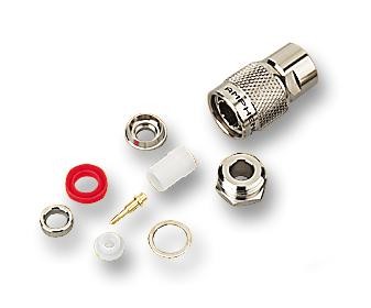 Amphenol Rf T1141A1-Nd3G-1-50 Rf Coaxial, Tnc, Straight Plug, 50Ohm