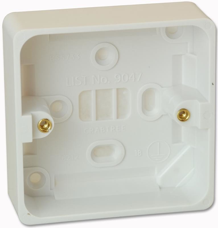 Crabtree 9047 1G 29Mm Moulded Box