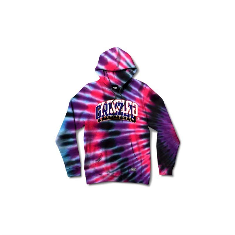 mikina GRIZZLY - Victory Lap Pullover Hoodie (TDYE)