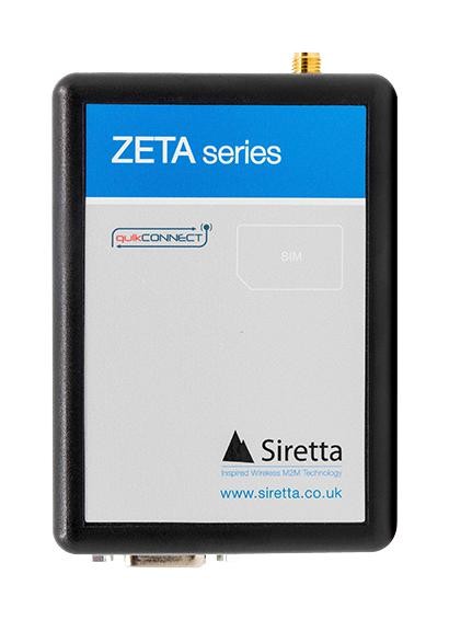 Siretta Zeta-Nlp-Ltem(Gl) Starter Kit Iot Industrial Modem, Lte, Rs232/usb