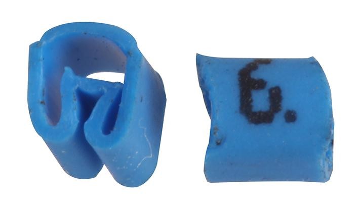 Pro Power Ptv3 6 Blue 100/bag Cable Marker, No.6 Blue Bag100, Pk100