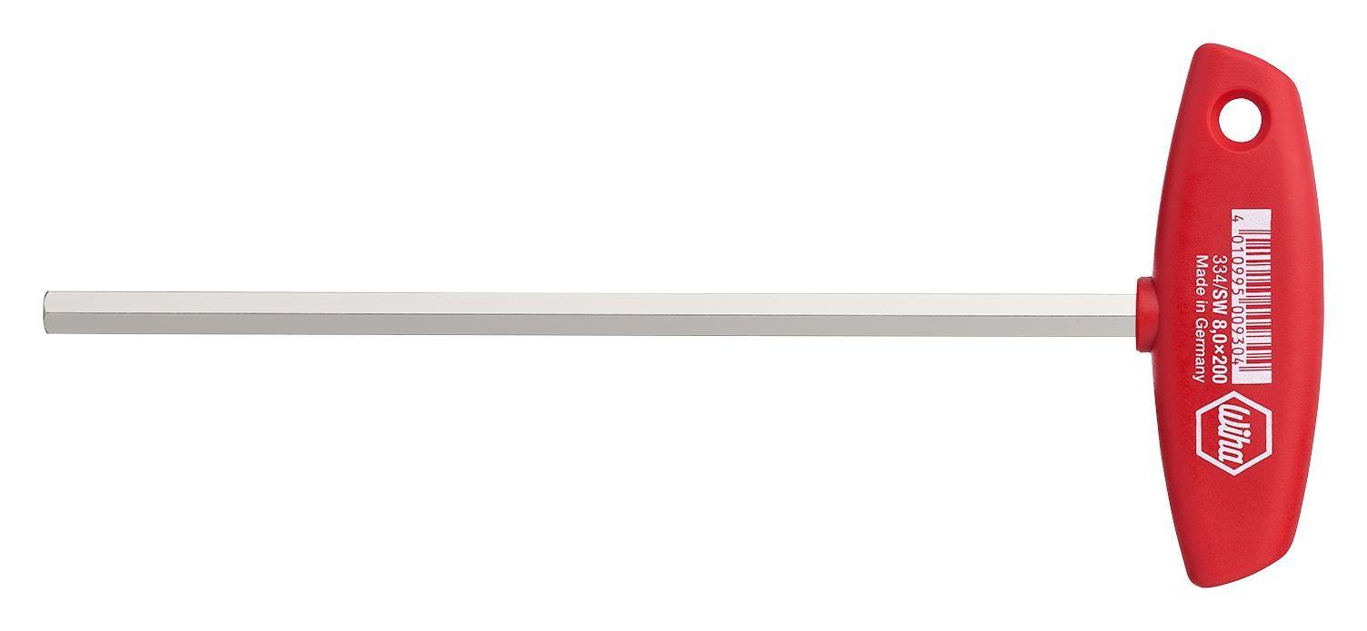 Wiha 00913 Hex Key, T Handle, 4Mm X 150Mm